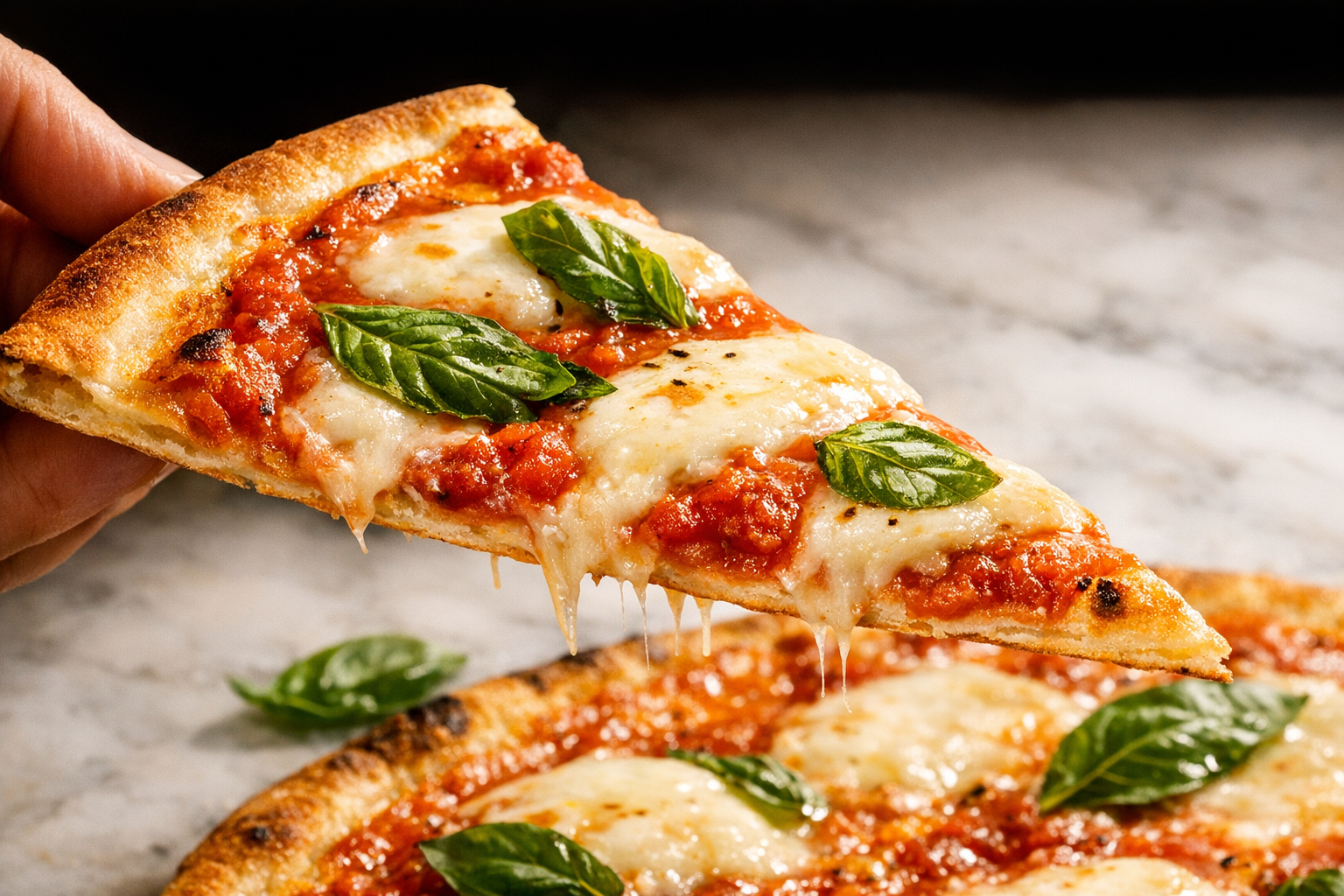 Thin crust pizza delivery